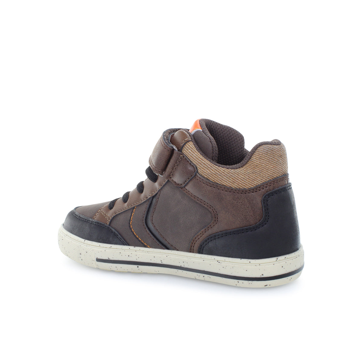 Lumberjack King Sneaker Alta Bambino Marrone Multicolor
