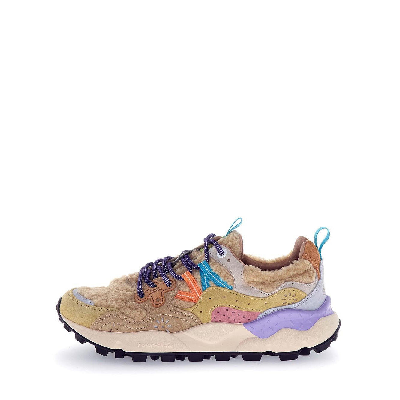 YAMANO 3 SUEDE/TEDDY BEIGE-MULTI