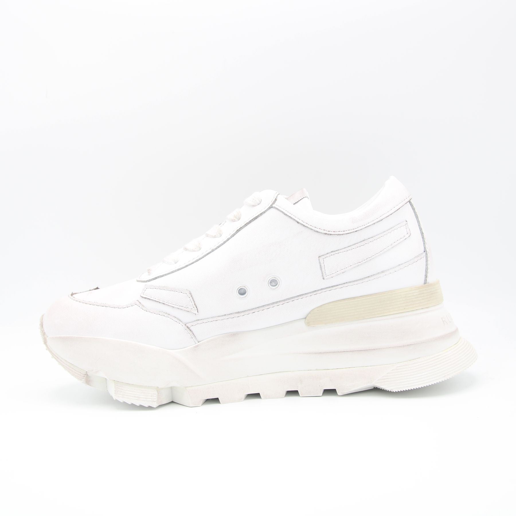 AKI 304 SOFT BRUSH BIANCO-ORO - SNEAKER - RUCOLINE