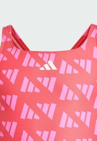 GRAPHIC V-BACK KIDS - Costume da bagno - semi lucid red lucid pink