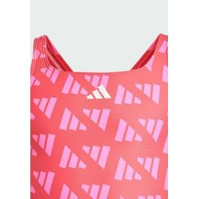 GRAPHIC V-BACK KIDS - Costume da bagno - semi lucid red lucid pink