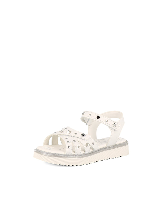 GIRL WHITE SANDALS PIX-SND2V-01