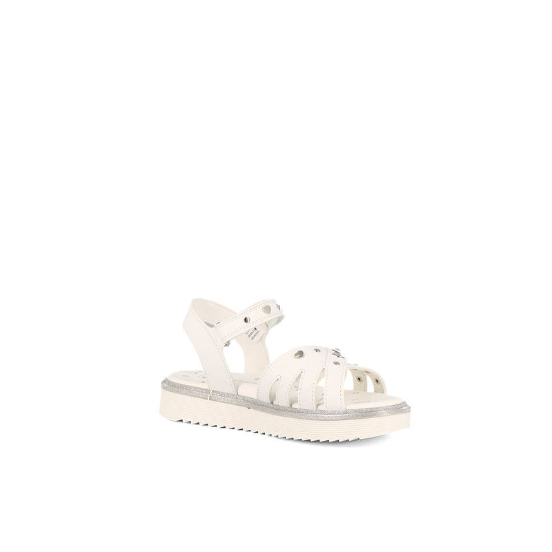 GIRL WHITE SANDALS PIX-SND2V-01