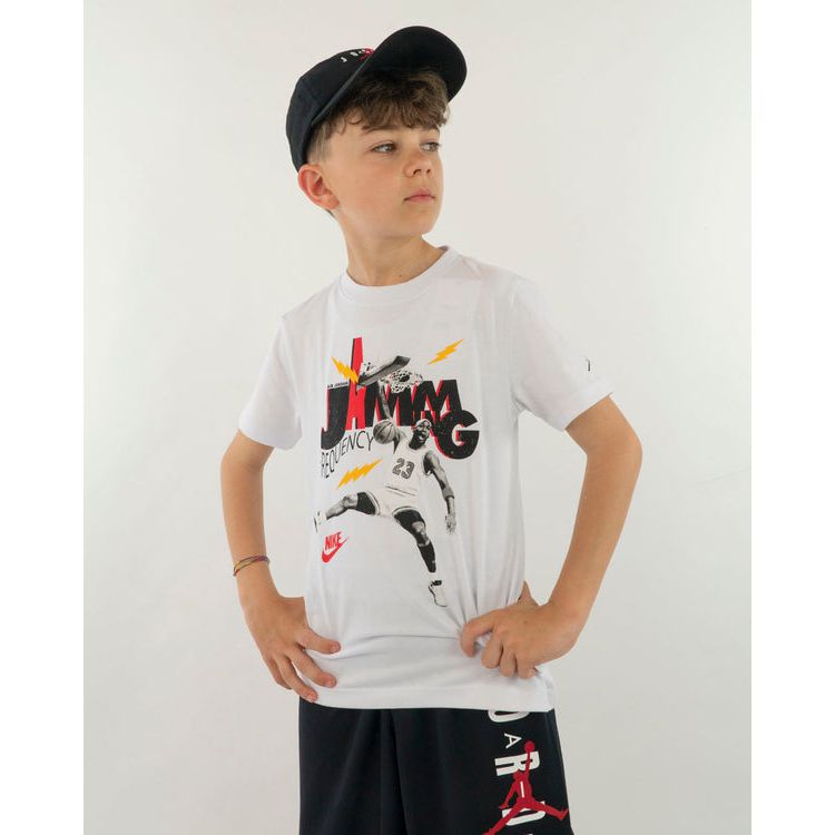 T-SHIRT RAGAZZI JORDAN JAMMING BIANCO