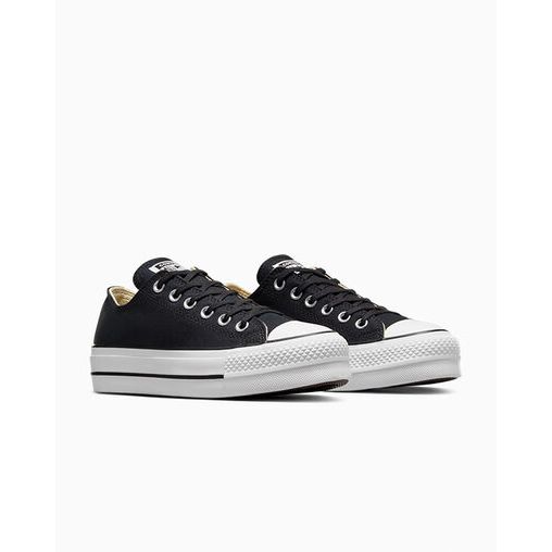 Converse Chuck Taylor All Star Platform Canvas Nero - Scarpe sportive - vista 4