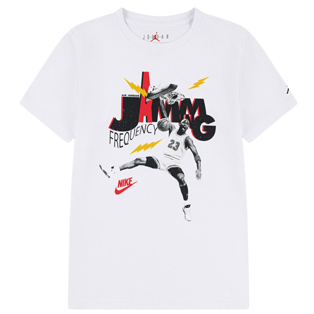 T-SHIRT RAGAZZI JORDAN JAMMING BIANCO