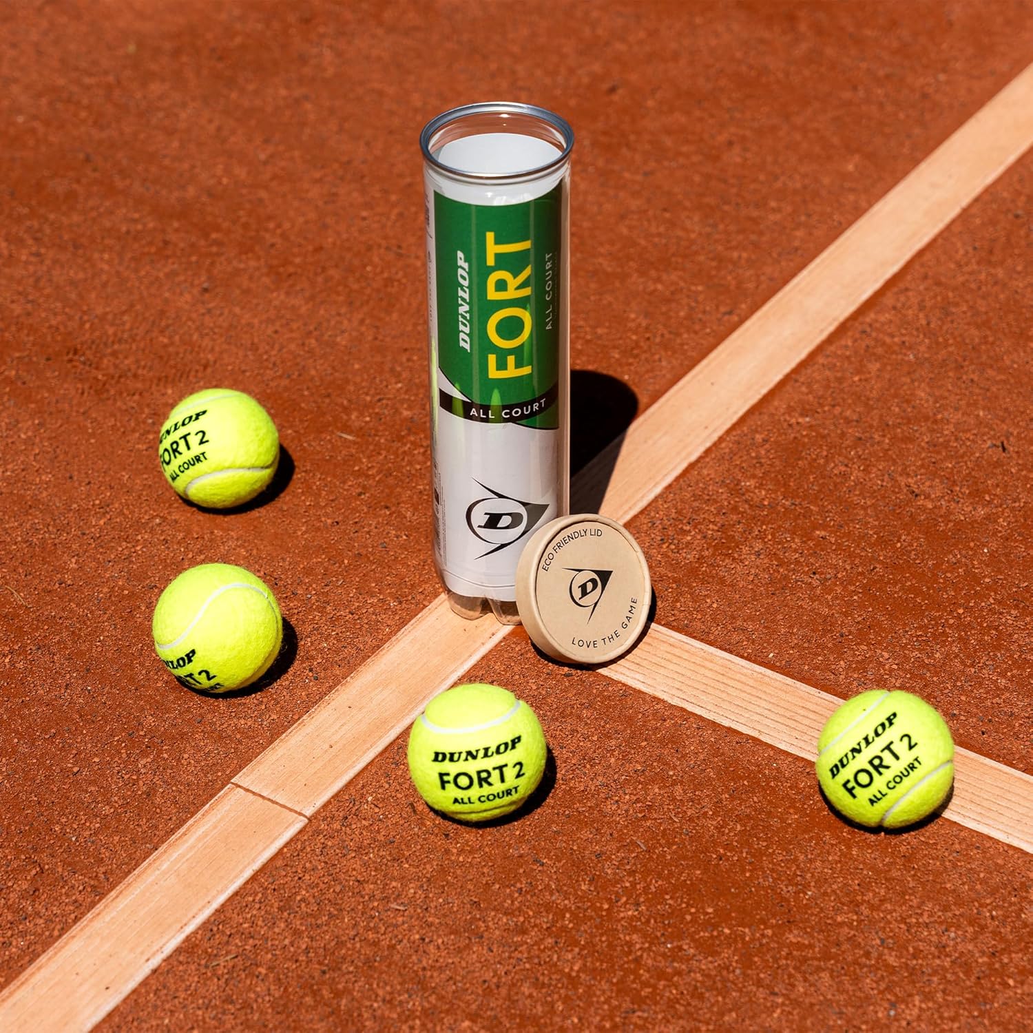 DUNLOP Pallina da tennis Fort All Court TS, per sabbia, campo duro ed erba
