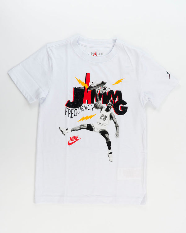T-SHIRT RAGAZZI JORDAN JAMMING BIANCO