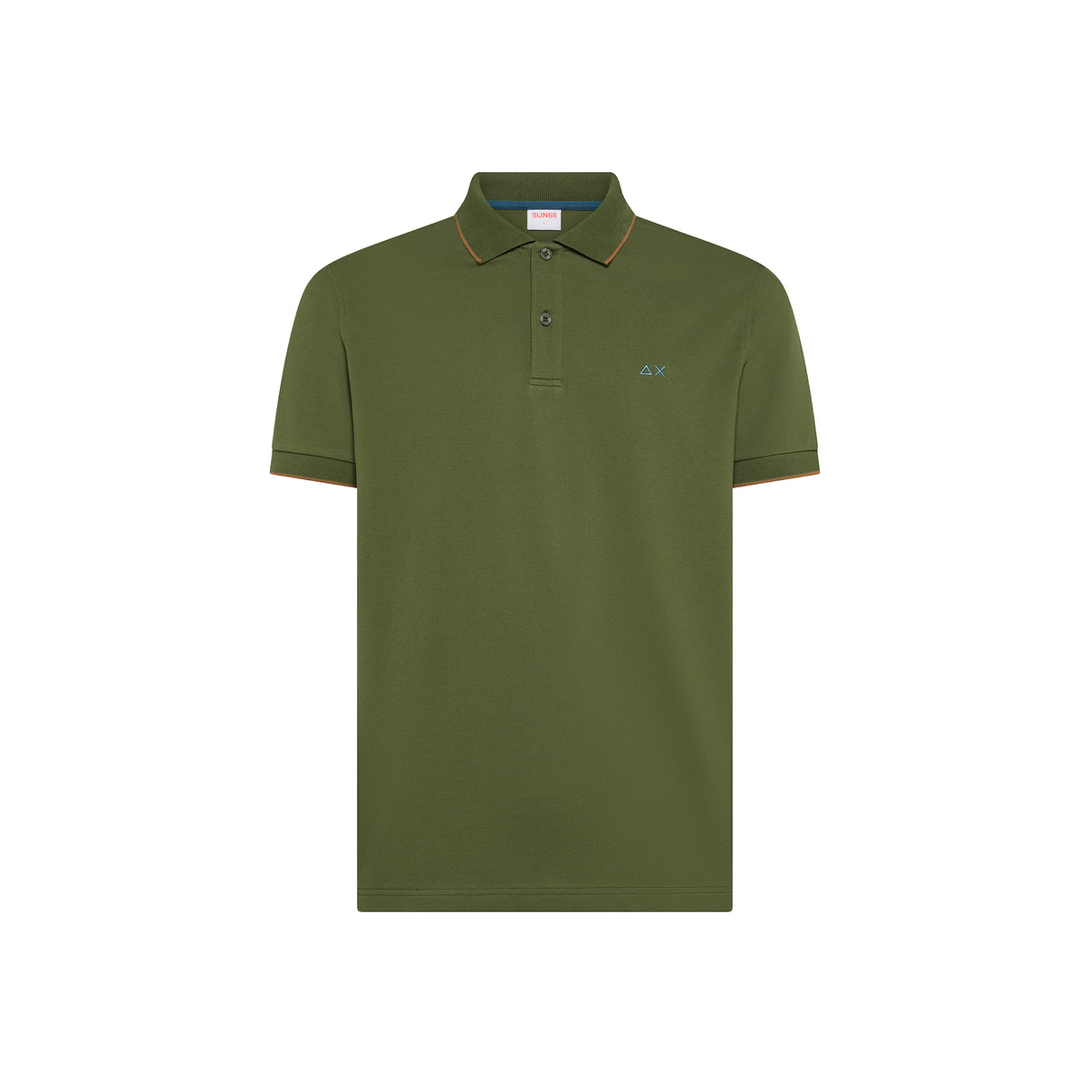 SUN68 Polo Small Stripe On Collar S/S - vista 4