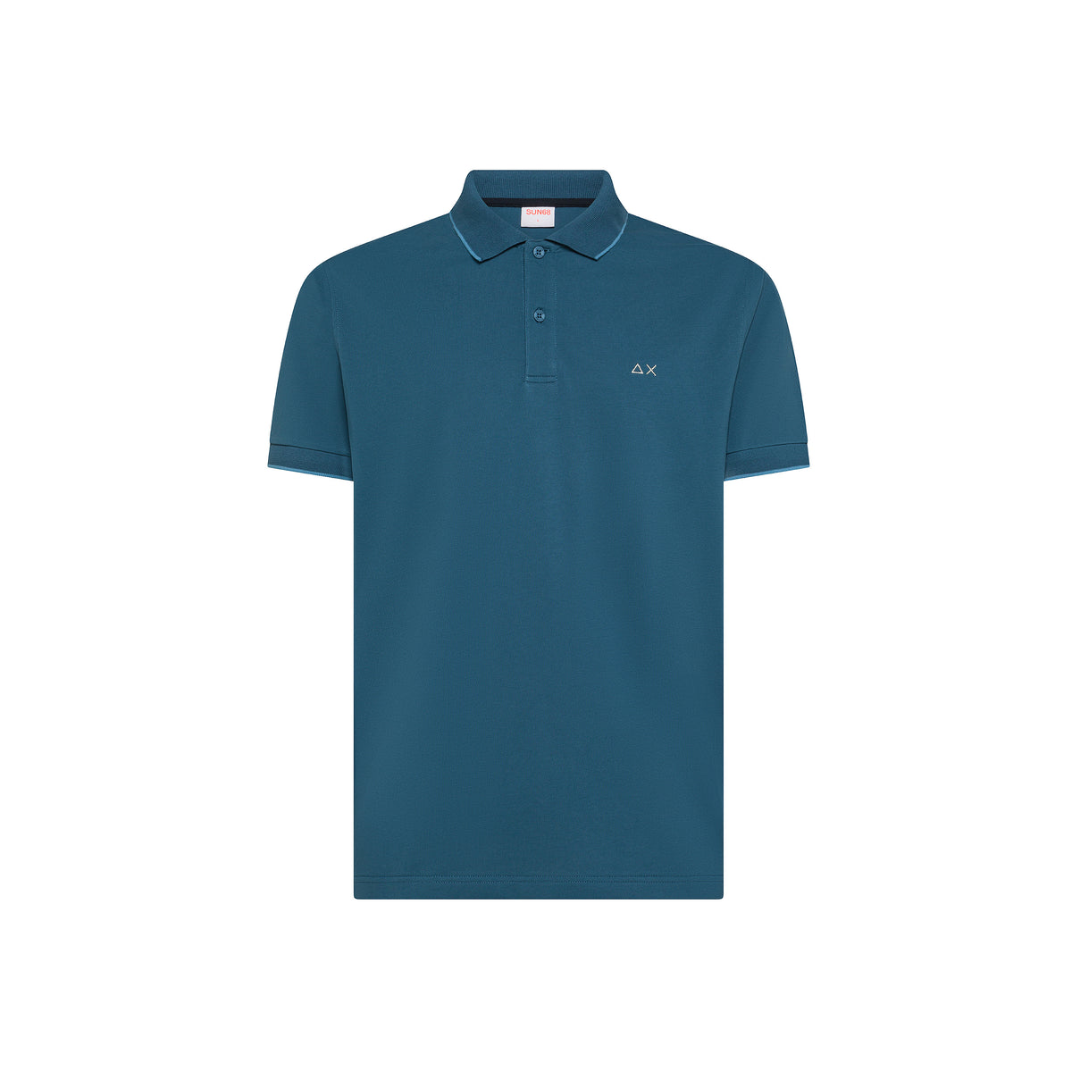 SUN68 Polo Small Stripe On Collar S/S - vista 5