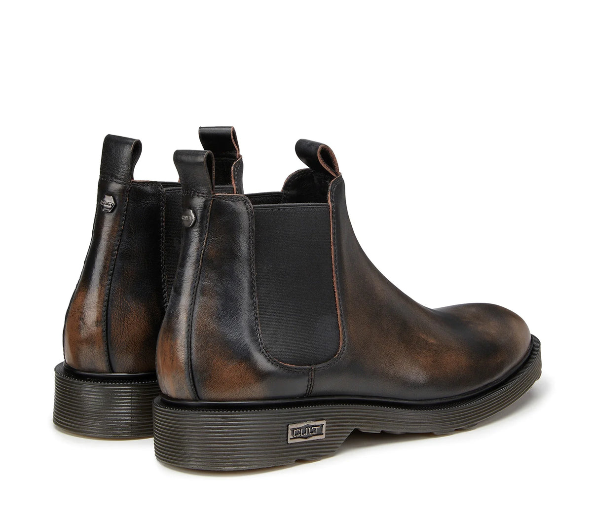 OZZY 3530 MID M WASHED LEATHER BLACK/BROWN