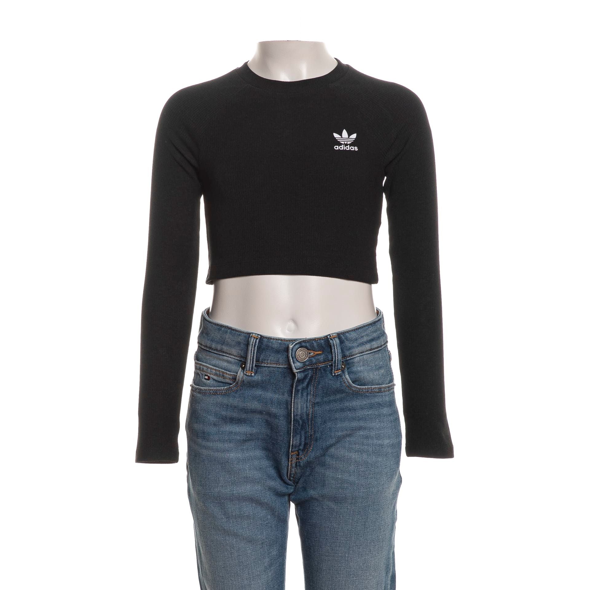 T Shirt Adidas Rib Da Bambina Nera