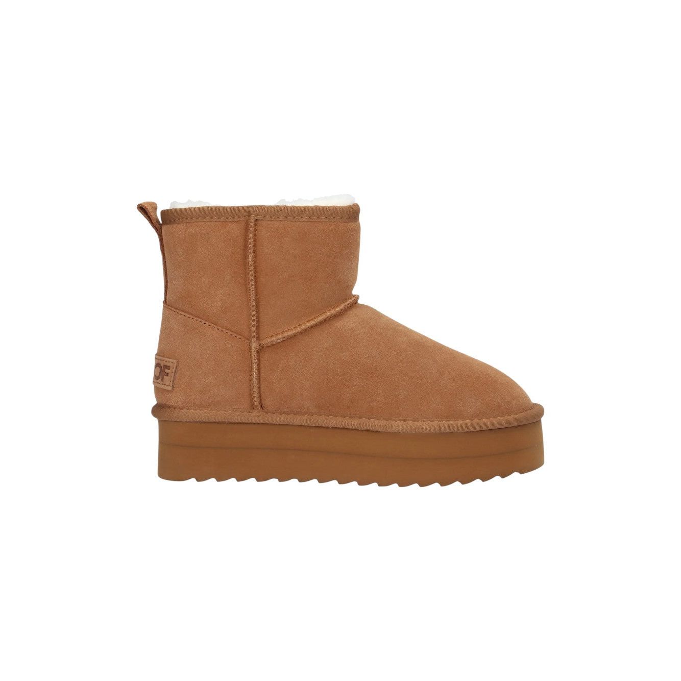 Platform mid boot sheepskin