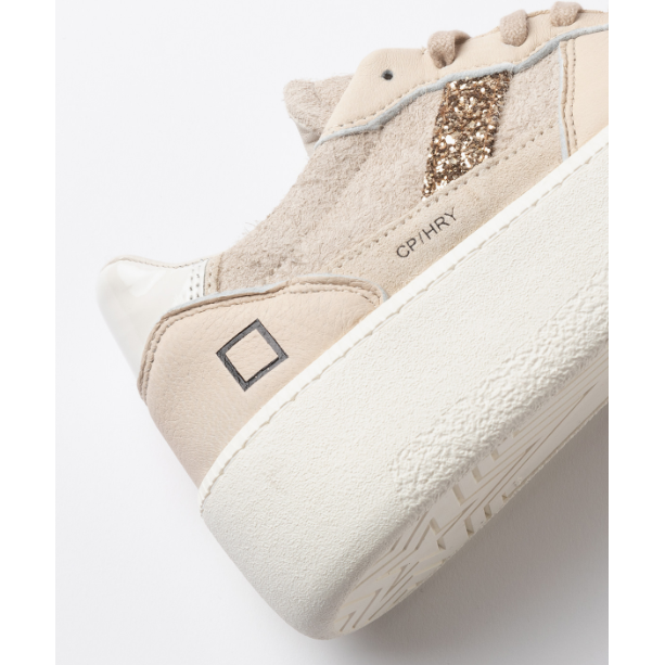 COURT PLATFORM HAIRY BEIGE W8B