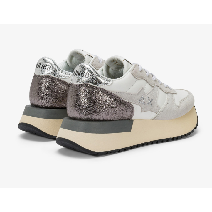 SUN68 Big Stargirl Back Silver - Sneakers donna - vista 3