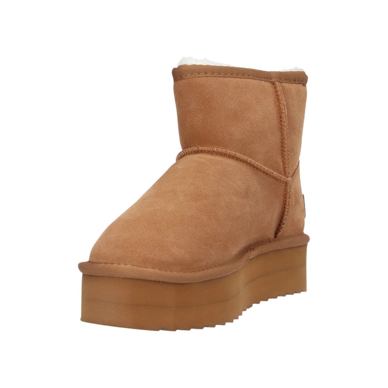 Platform mid boot sheepskin