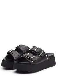 JANIS 3146 Sandal W leather black silver