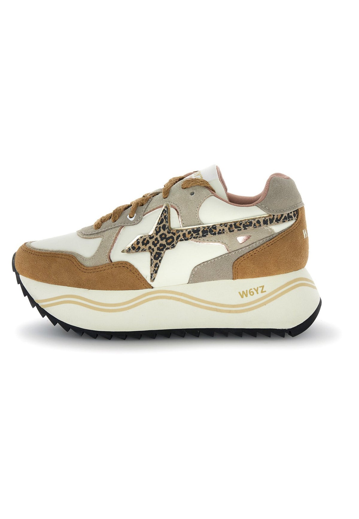 DEVA-W. SUEDE/NYLON/WAVE SOLE BROWN-MILK