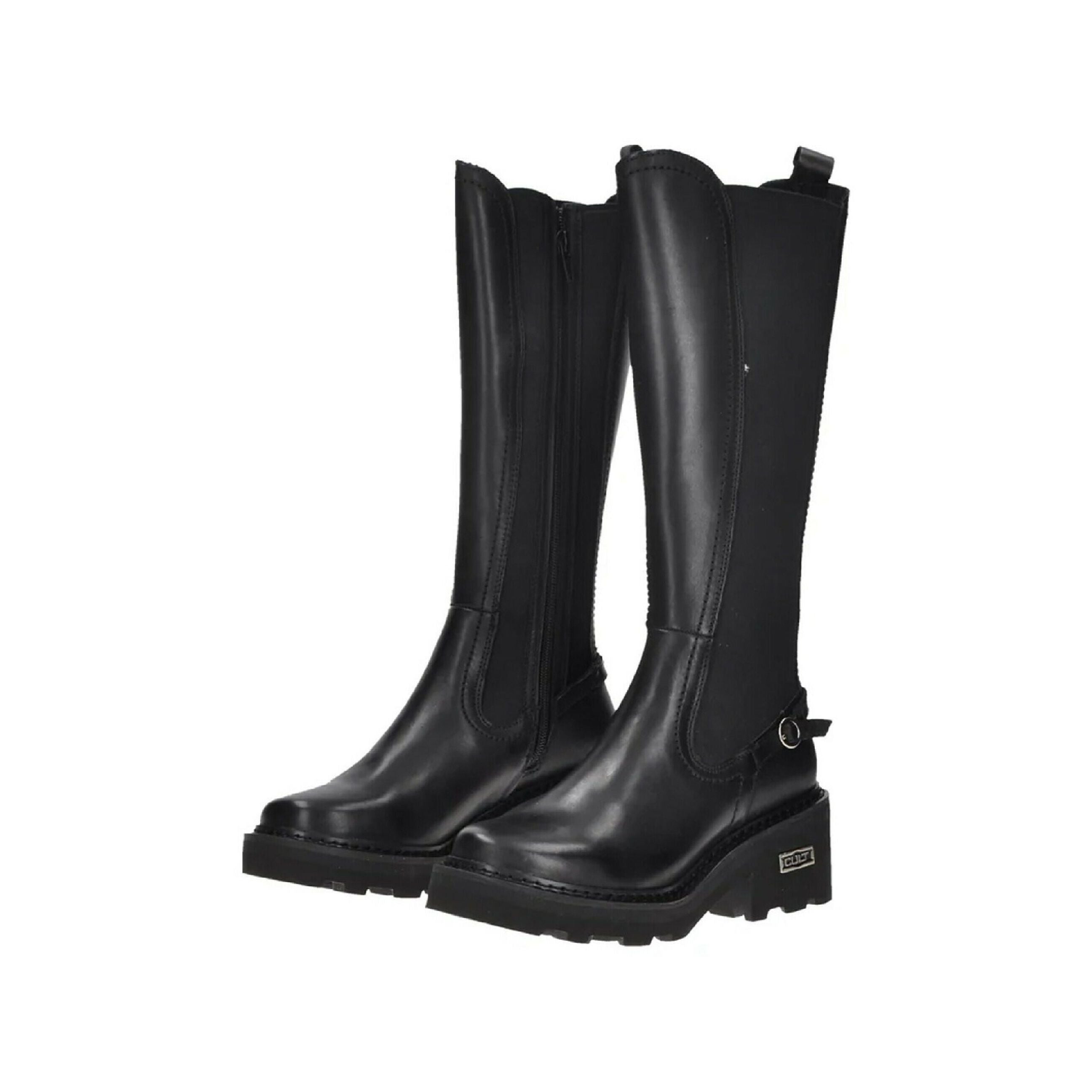 GRACE 4567 BOOT W LEATHER BLACK