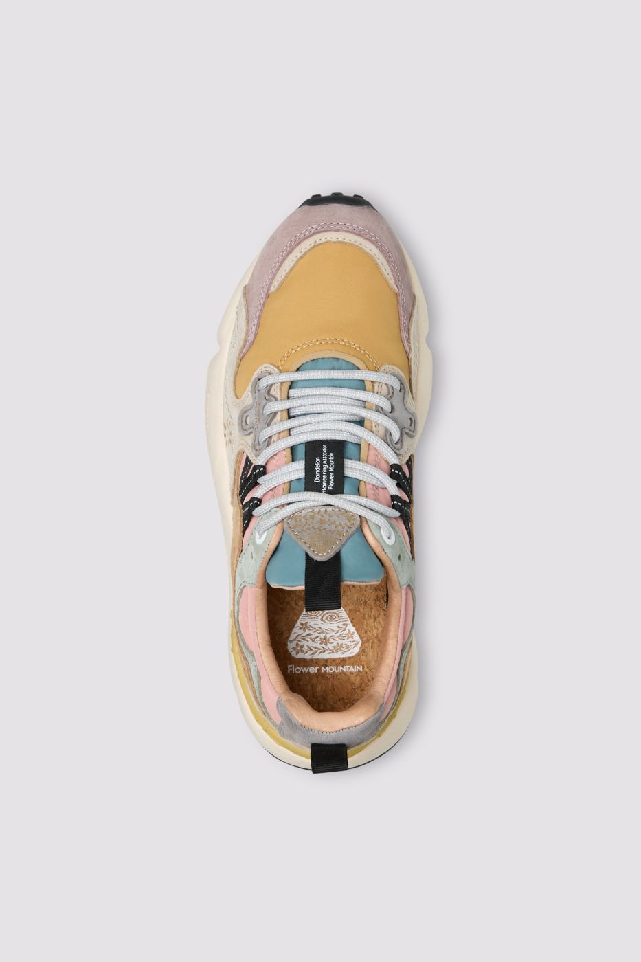 YAMANO 3WOMAN SUEDE/NYLON PURPLE-ORANGE-BEIGE