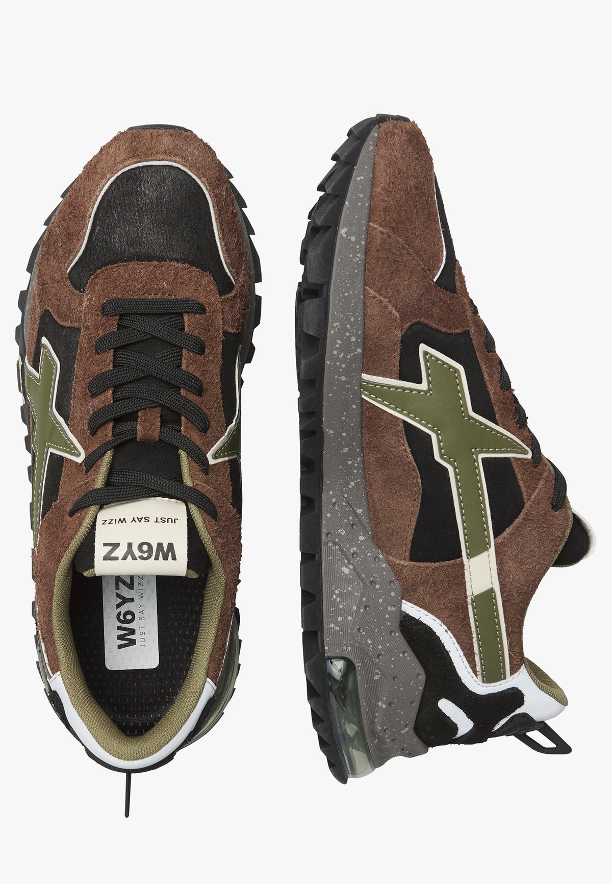 BREEZE 3-M. BRUSHED SUEDE/E-SUEDE/PEPPER SOLE DARK BROWN-BLACK