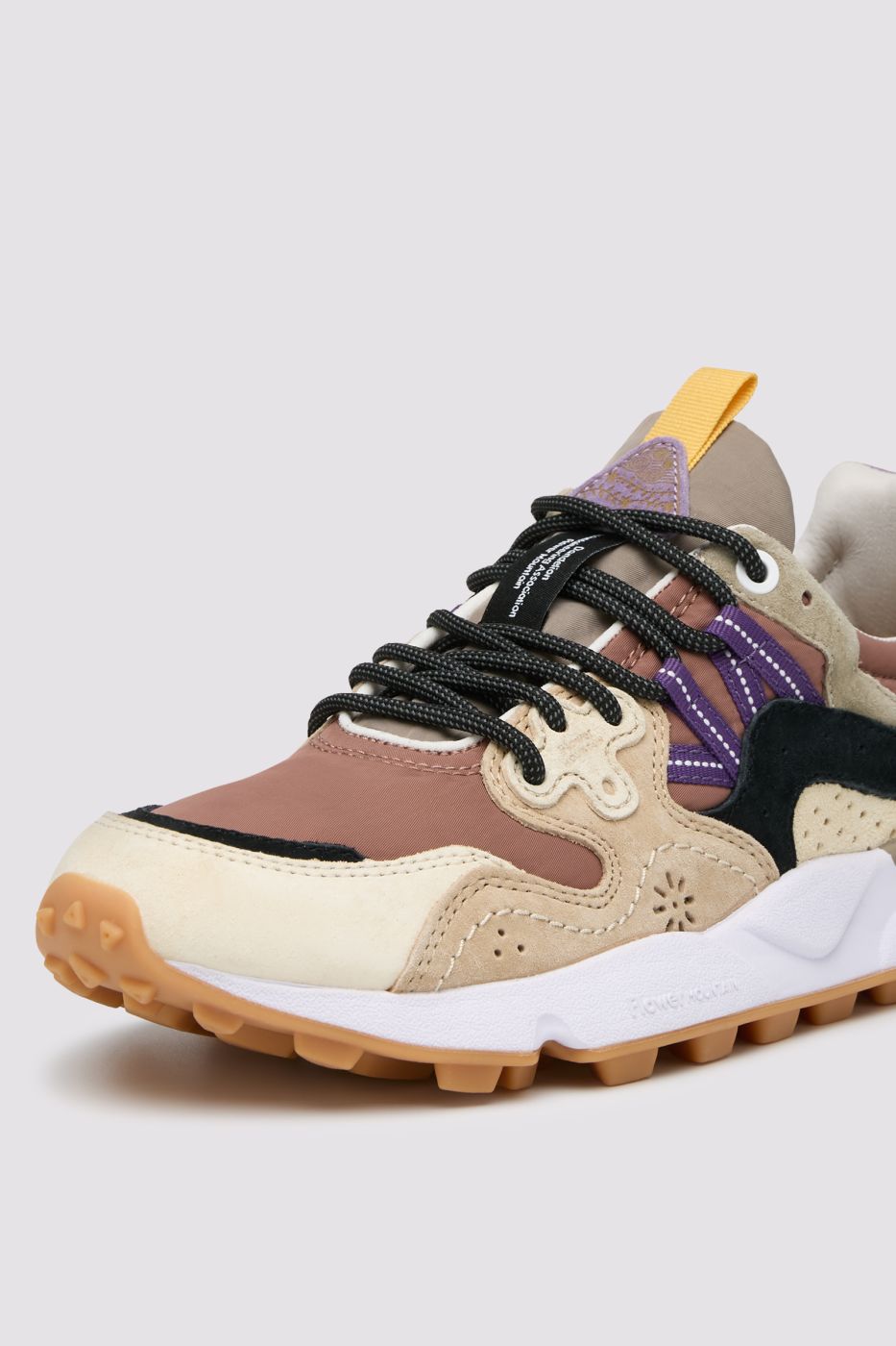 YAMANO 3 UNI SUEDE/NYLON CREAM-BROWN-COPPER