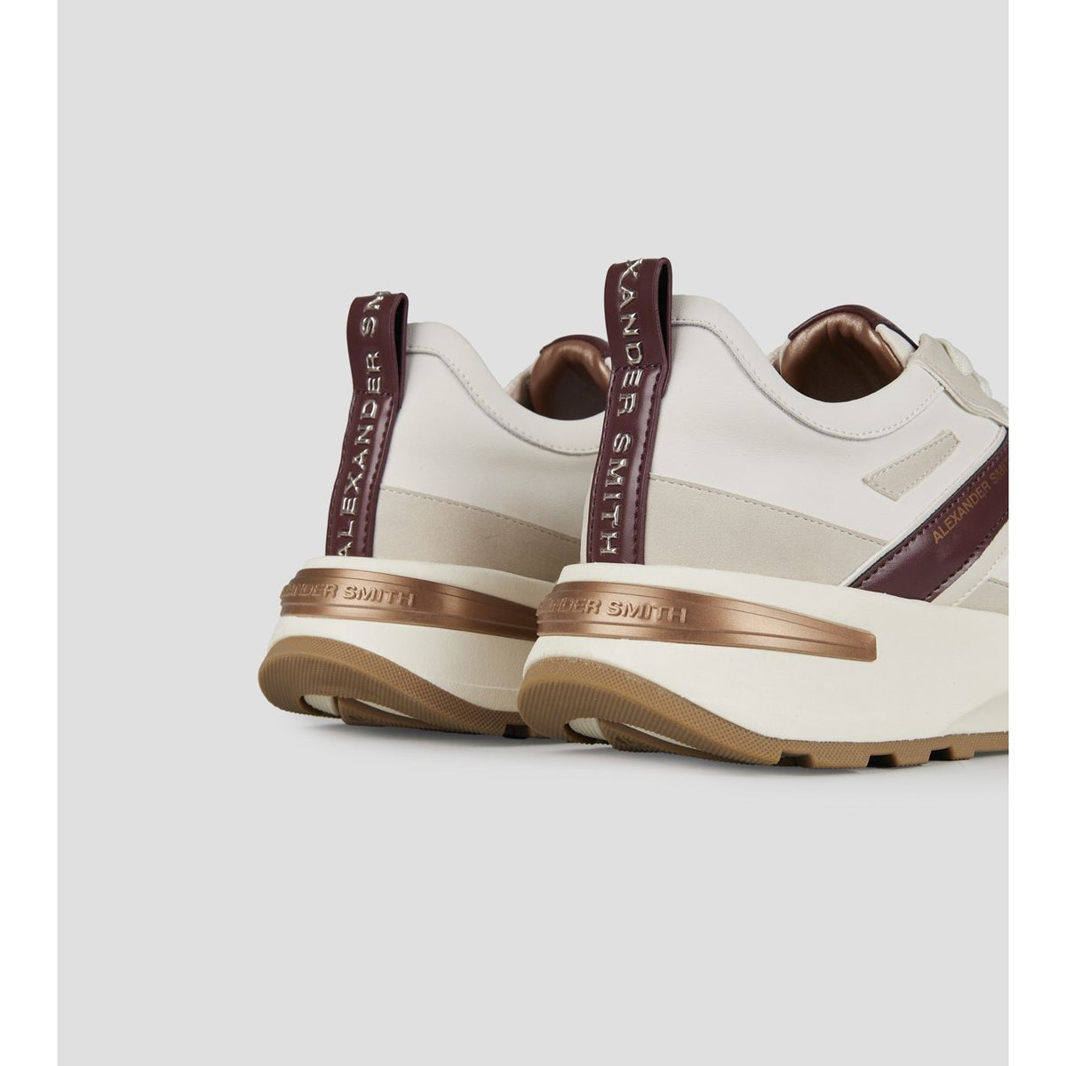 Alexander Smith Liverpool Woman Off White Bordeaux - Sneakers - vista 4