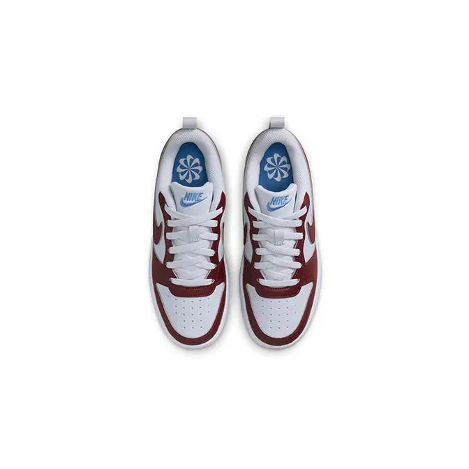 Nike Court Borough Low Recraft Pure platinum dark team red - Sneakers - vista 3