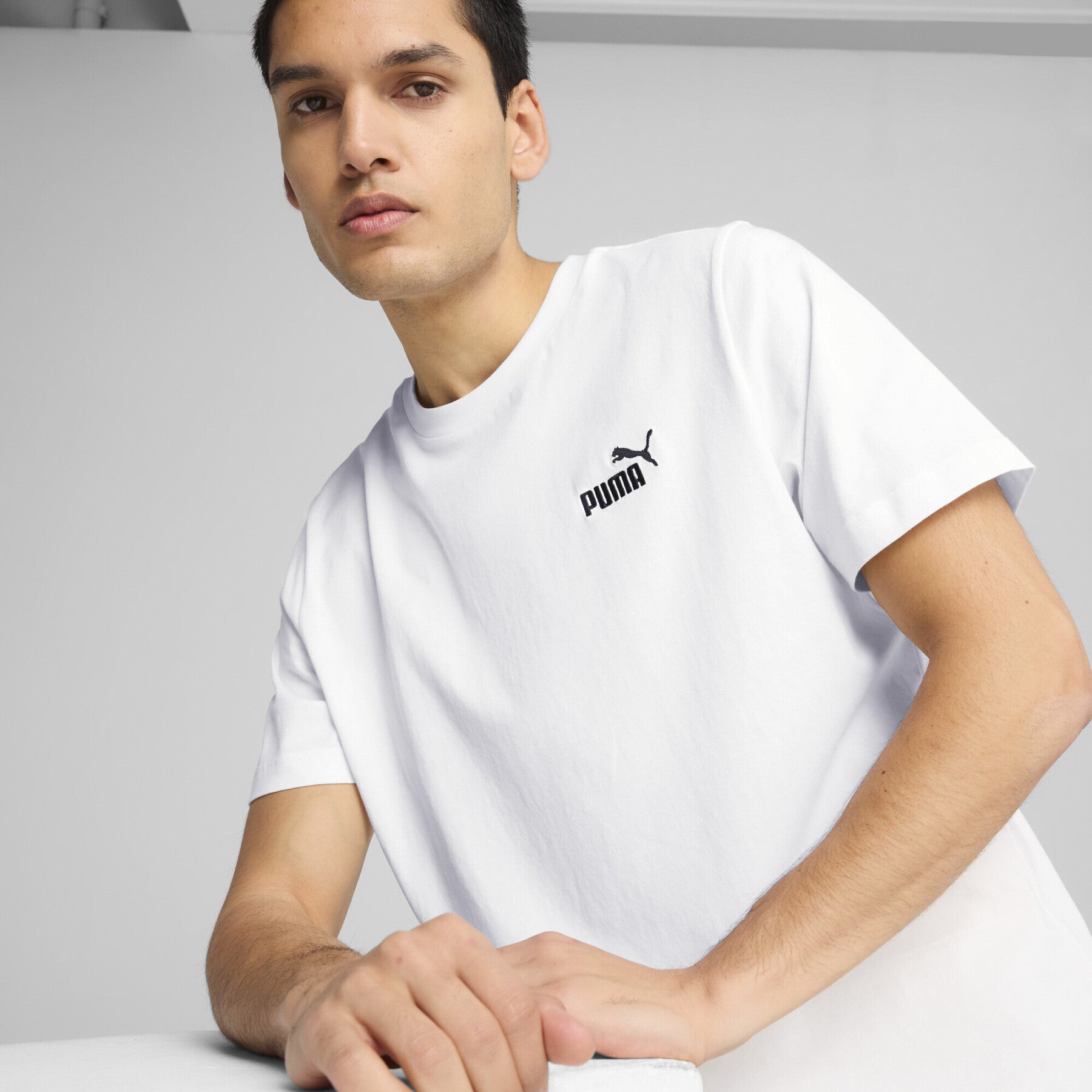 ESS Small No 1 Logo Tee puma white