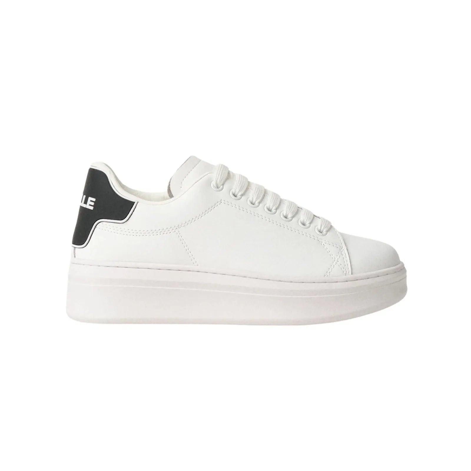 SNEAKERS ADDICT CON RUBBER PATCH BIANCO-NERO