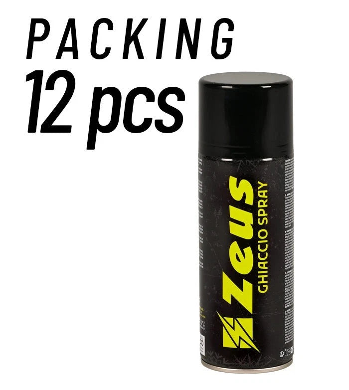 Confezione da 12 Pezzi di Ghiaccio Spray Zeus Sport Relax Allenamento Calcio Box