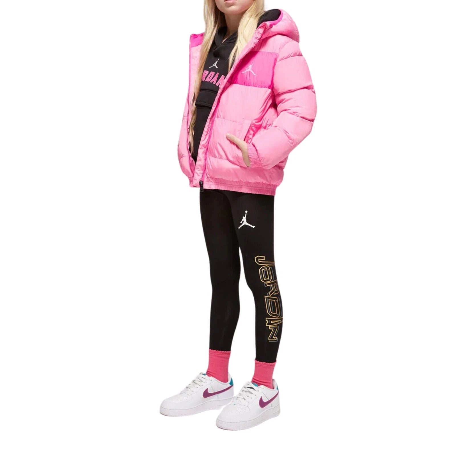 Jordan Piumino da Ragazza Essentail Midweight Rosa