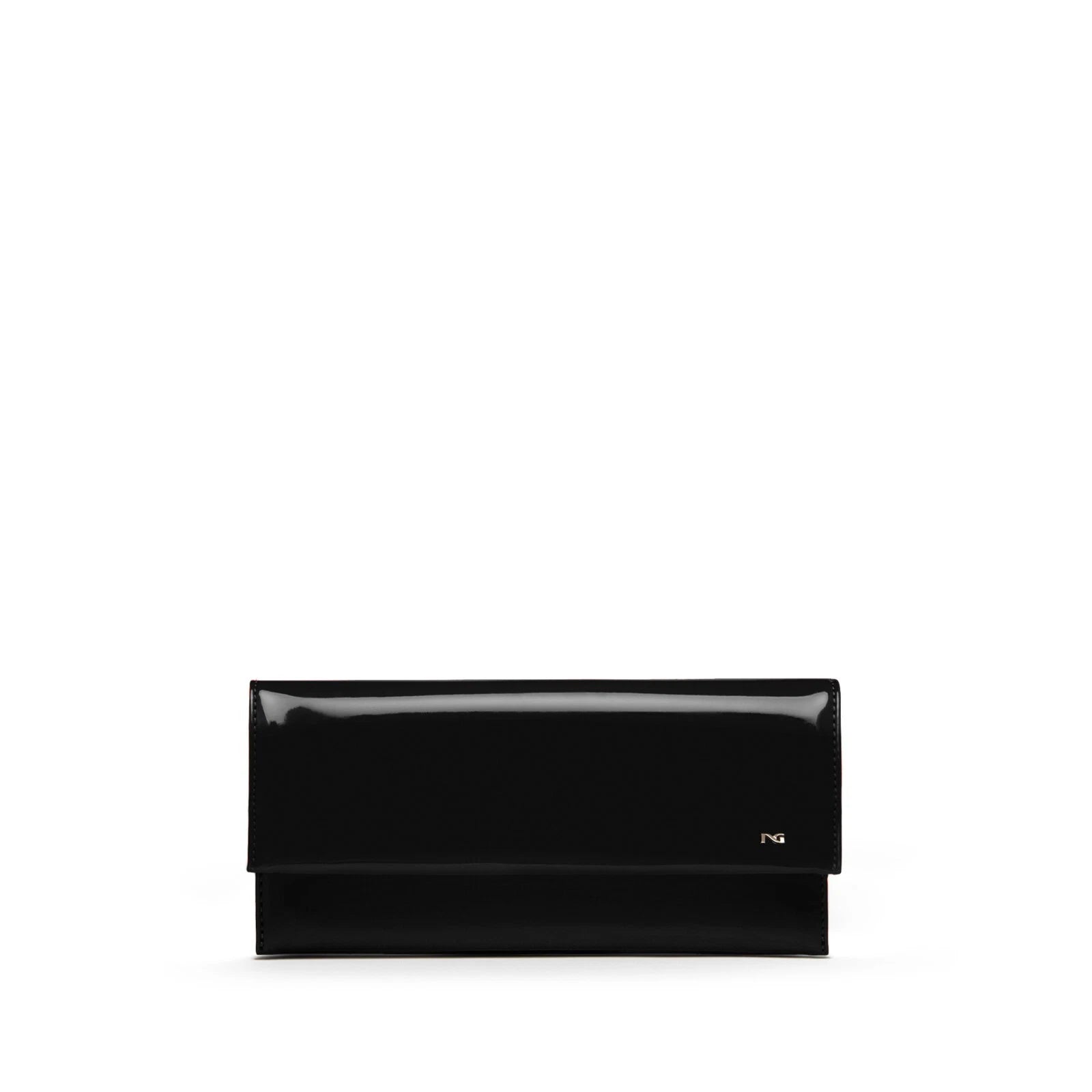 NERO GIARDINI POCHETTE DONNA IN VERNICE NERO