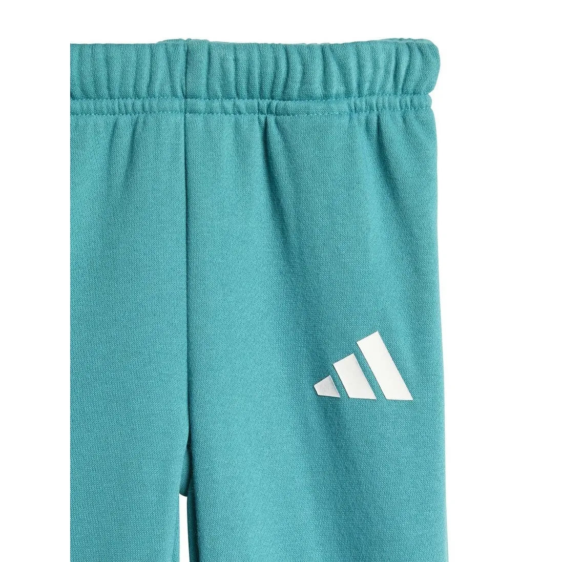 ADIDAS TUTA COMPLETA GIROCOLLO BAMBINO JW2451 ESSENTIALS BLU VERDE FELPATA