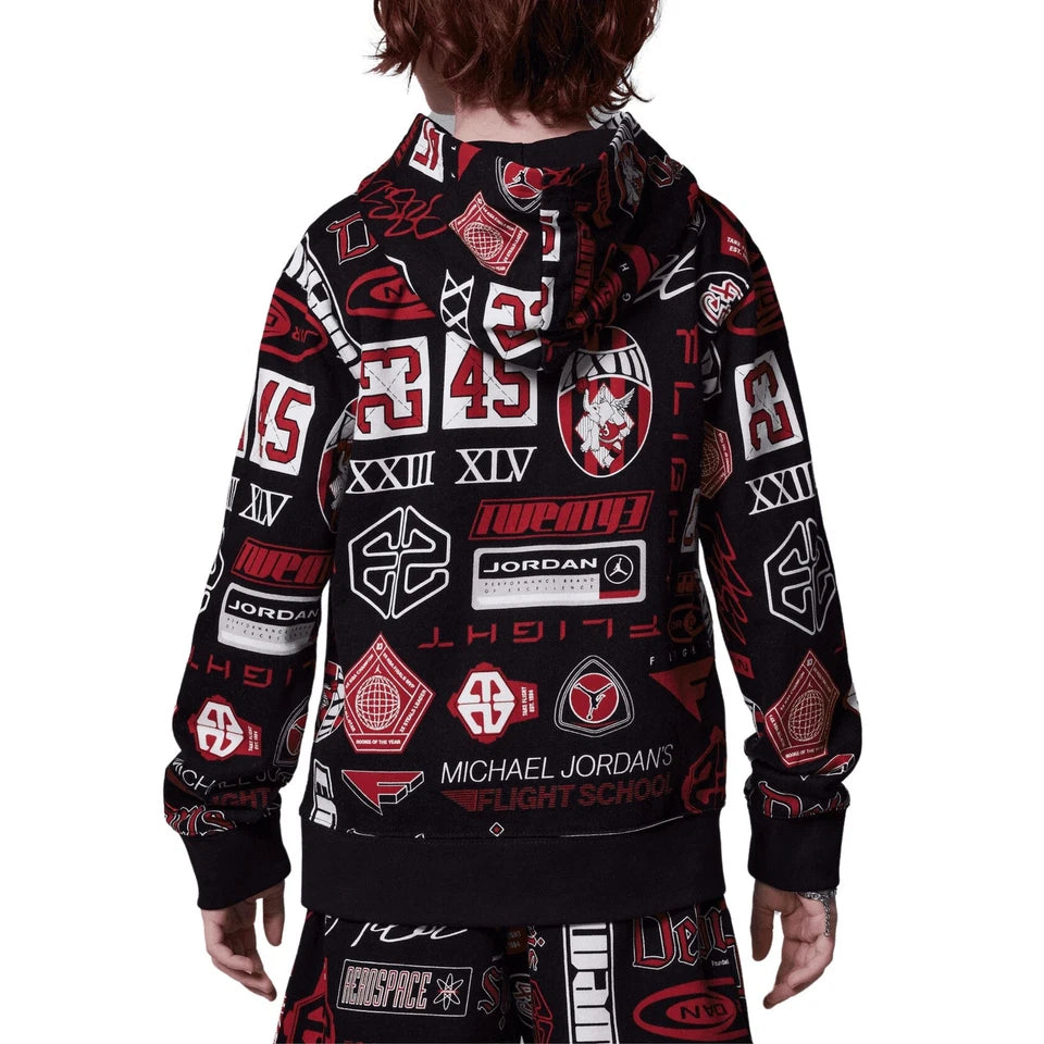 Jordan Boys Hoodie Mj Essentials All Over Printed
