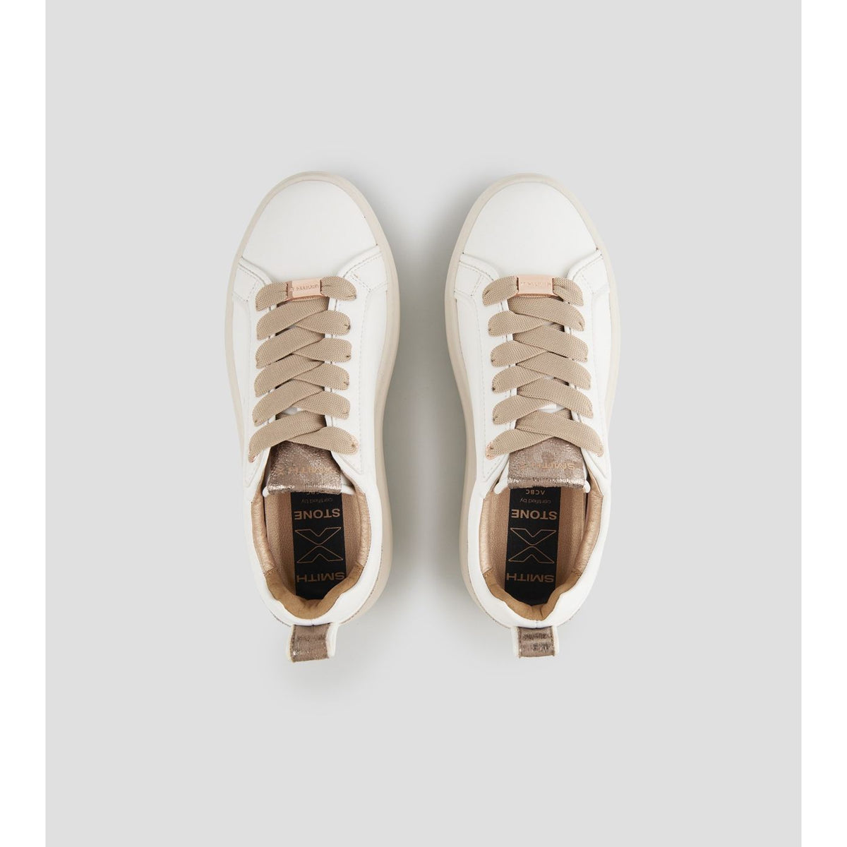 Alexander Smith Stone High Woman White Nude - Sneakers - vista 4