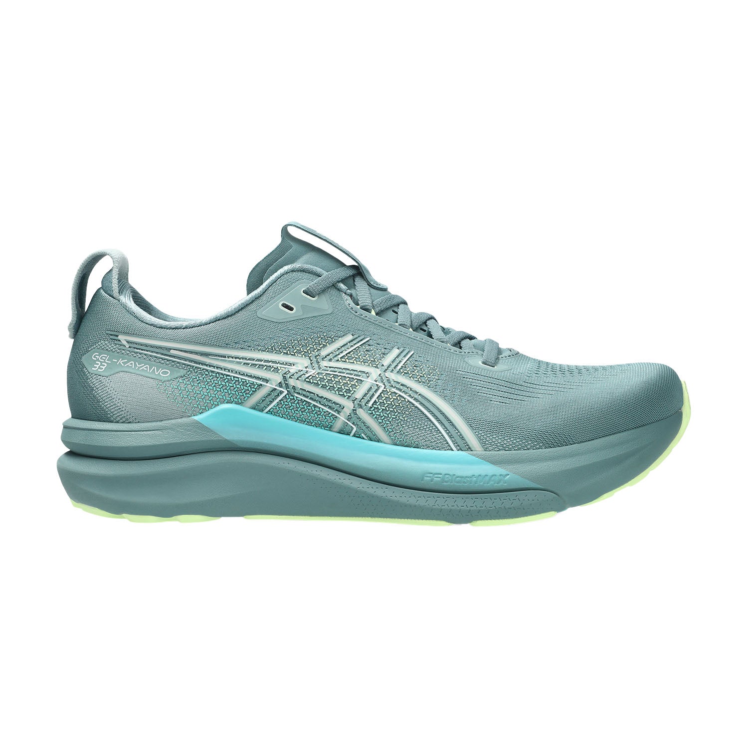 GEL-KAYANO 33 FOGGY TEAL/ILLUMINATE YELLOW