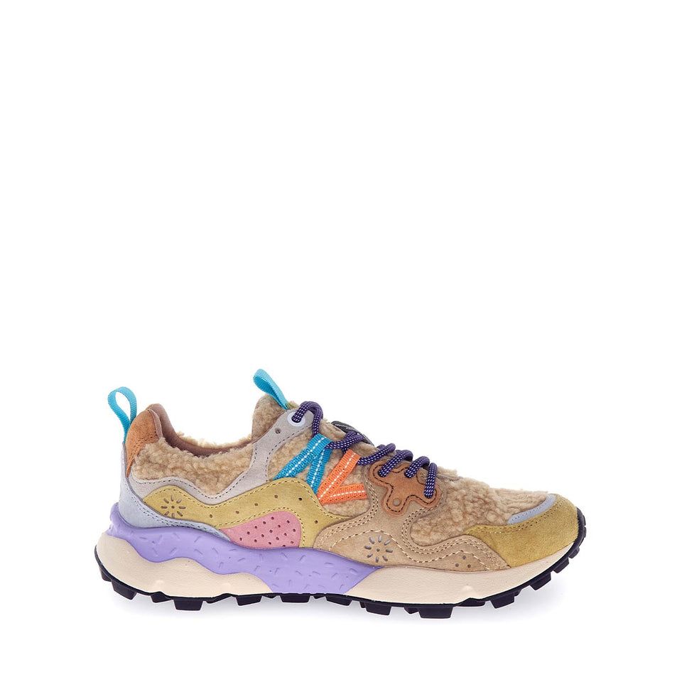 YAMANO 3 SUEDE/TEDDY BEIGE-MULTI