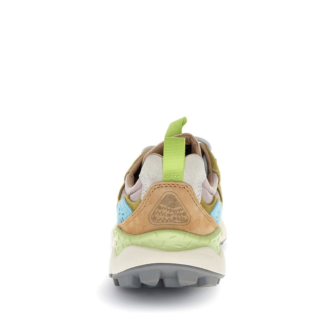 Yamano 3 Woman SUEDE/NYLON Cream-Milk-Light Blue