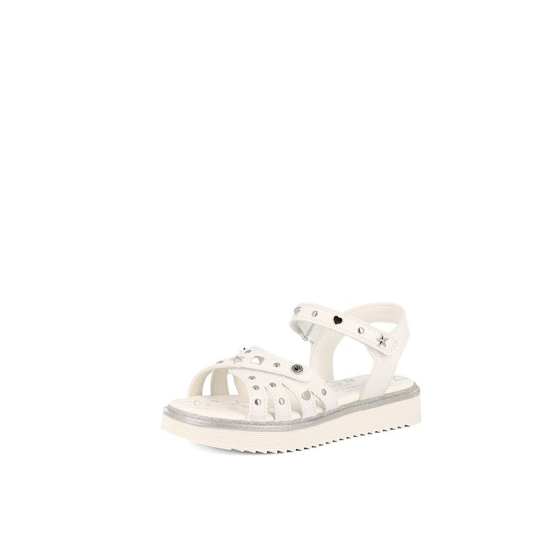GIRL WHITE SANDALS PIX-SND2V-01