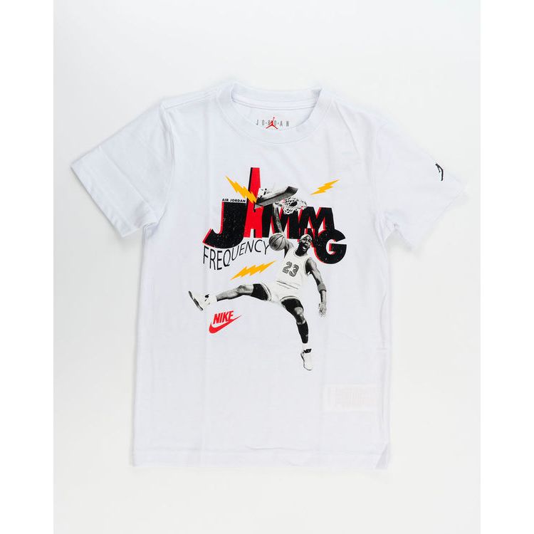 T-SHIRT RAGAZZI JORDAN JAMMING BIANCO