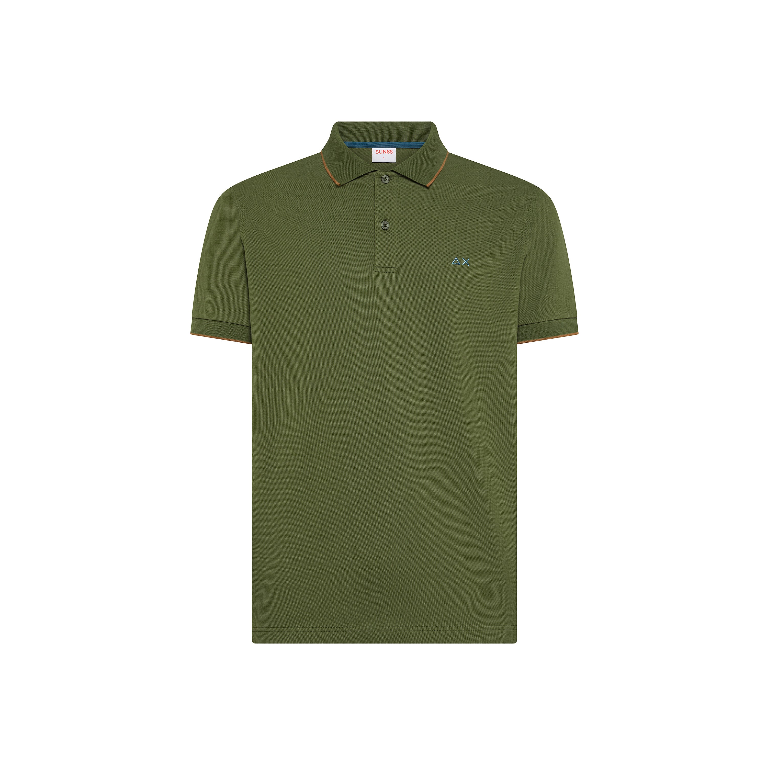 POLO SMALL STRIPE ON COLLAR S/S