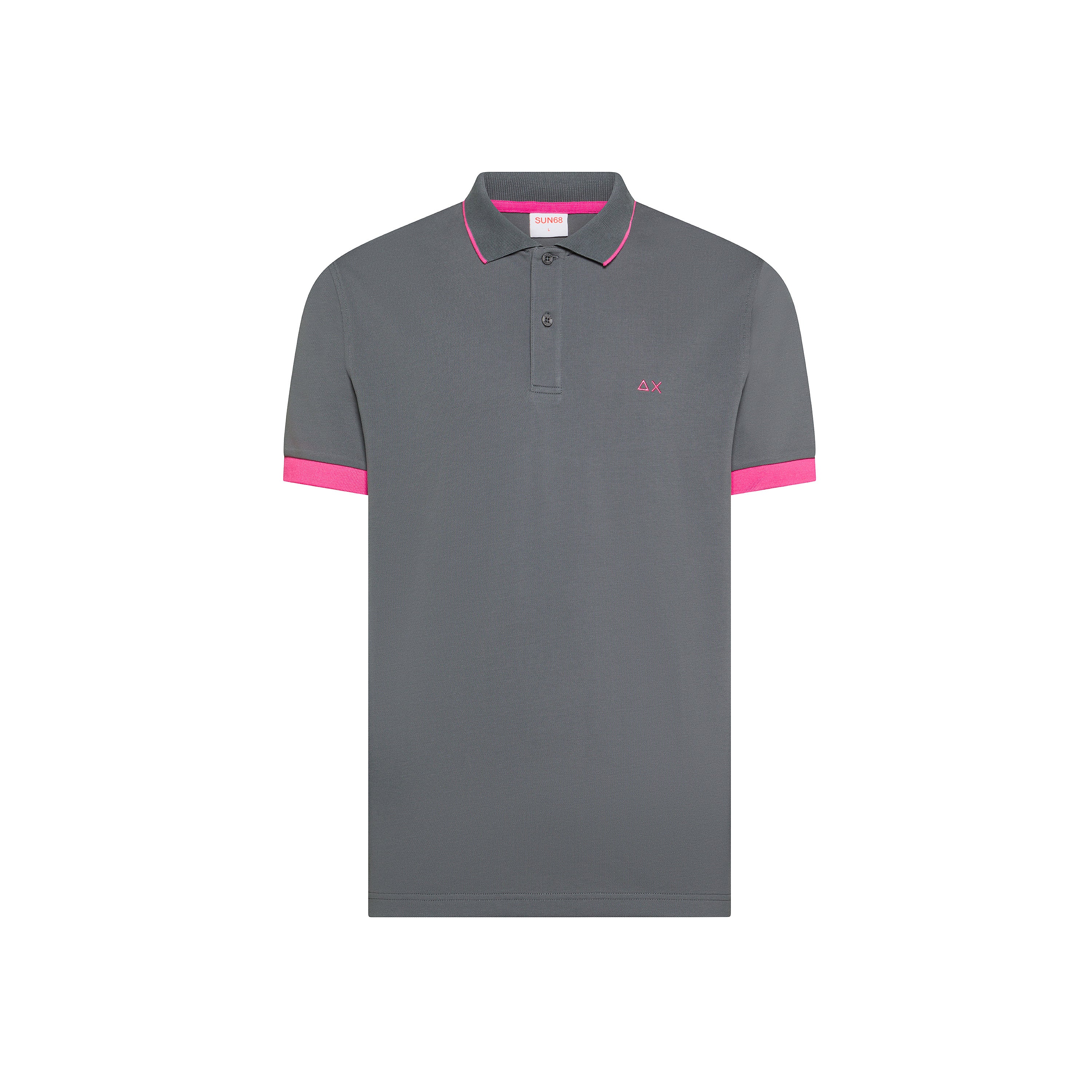 POLO SMALL STRIPE FLUO S/S