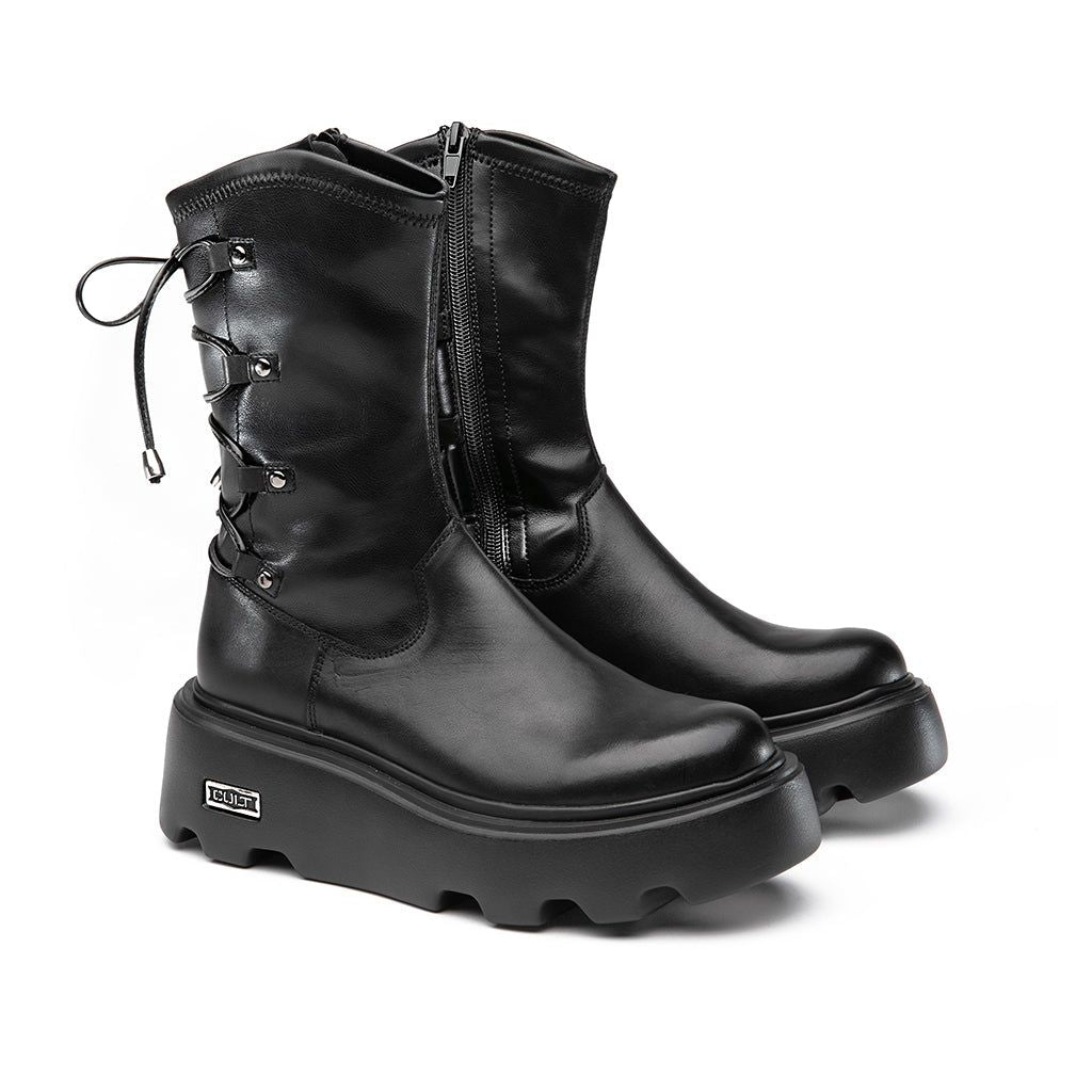 NEW ROCK 4572 MID W STR.LEAT. BLACK