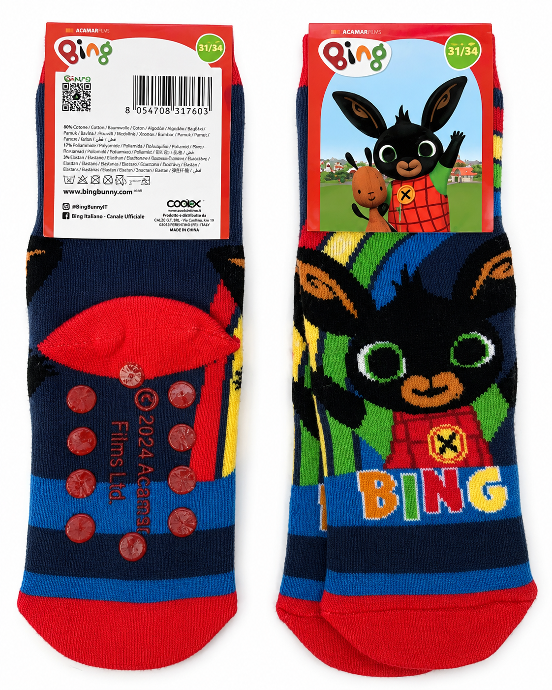 Calze Antiscivolo Bing Coniglio 19-22 / 23-26/ 27-30
