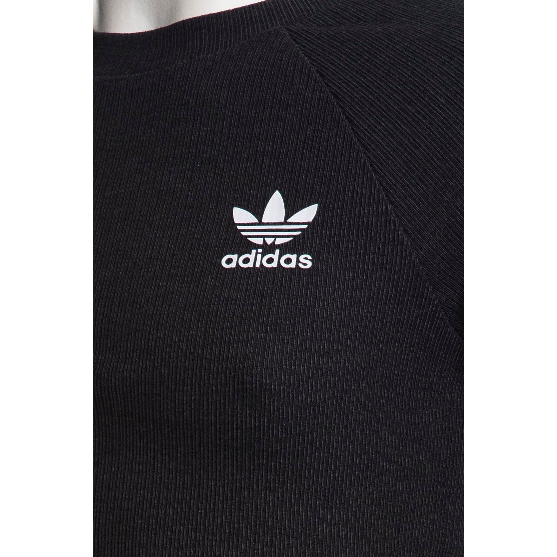 T Shirt Adidas Rib Da Bambina Nera