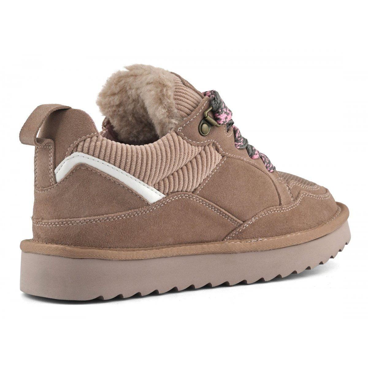 Cow suede sneaker