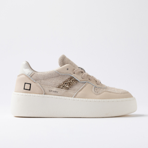 COURT PLATFORM HAIRY BEIGE W8B