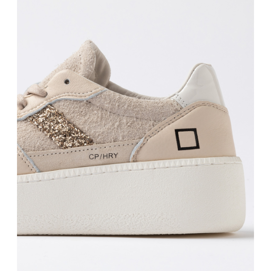 COURT PLATFORM HAIRY BEIGE W8B