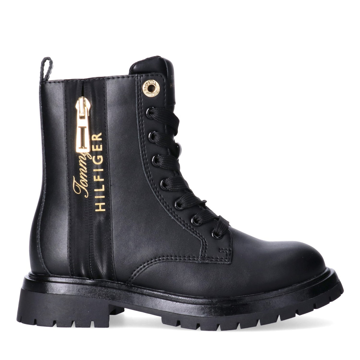 Tommy Hilfiger Tronchetto Allacciato Nero Bambina - immagine 2